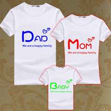 Summer Family T Shirts Dad Mom Baby T Shirt Kids Casual Tee Boys Girls Tops Men T-shirts Women Couples matching family clothes