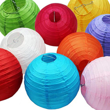 6 ” (15cm) 10Pcs/lot Chinese paper lantern, round lamp, Wedding Decoration glim, festival birthday party decoration Lampion