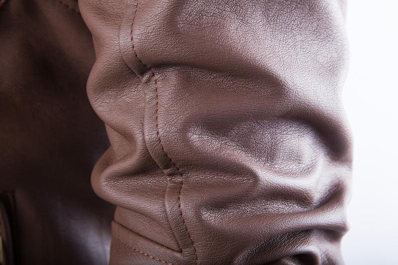 Leather Jacket Men 2015 High Quality Mens Leather Jackets and Coats Man Vintage Leather Jacket Black