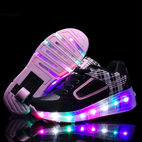 НОВЫЙ 2016 Ребенок Wheely's Jazzy Свет Ролик Skate Shoes For Дети дети Младший Девушки Парни Кроссовки Один/два С Колесами HOT!