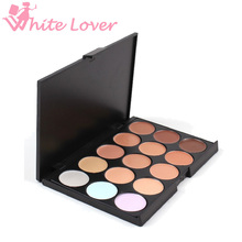 Hot Professional 15 Colors Concealer Camouflage Makeup Neutral Palette brighten face care cosmetic 3015