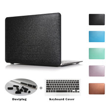 New Silk Texture Laptop Case For Apple MacBook Air 11 13 inch Pro 13.3 15 12 with Retina Sleeve Cover