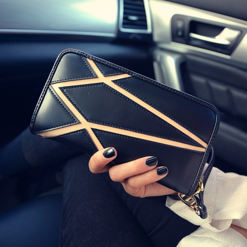 wallet long purse patchwork design