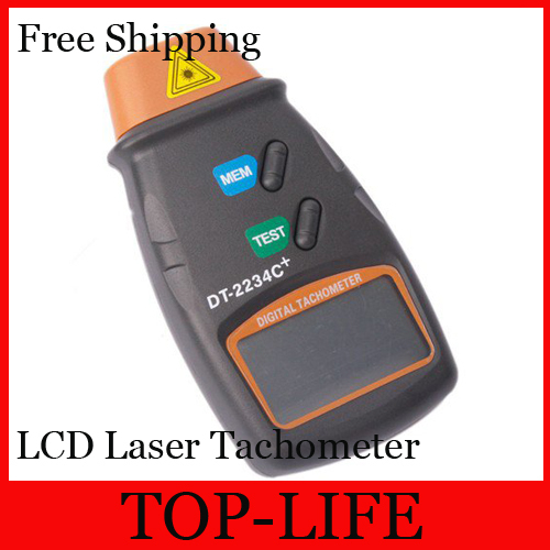 7031 free shipping Photo Tachometer Digital LCD Laser Tachometer  Non Contact RPM Tach 2.5 to 999.9 RPM