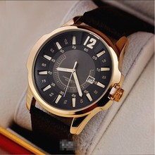 Cuarzo relojes hombres luxury brand correa de cuero reloj de hombre relogio masculino relojes de pulsera reloj digital resistente al agua hombres reloj hombres