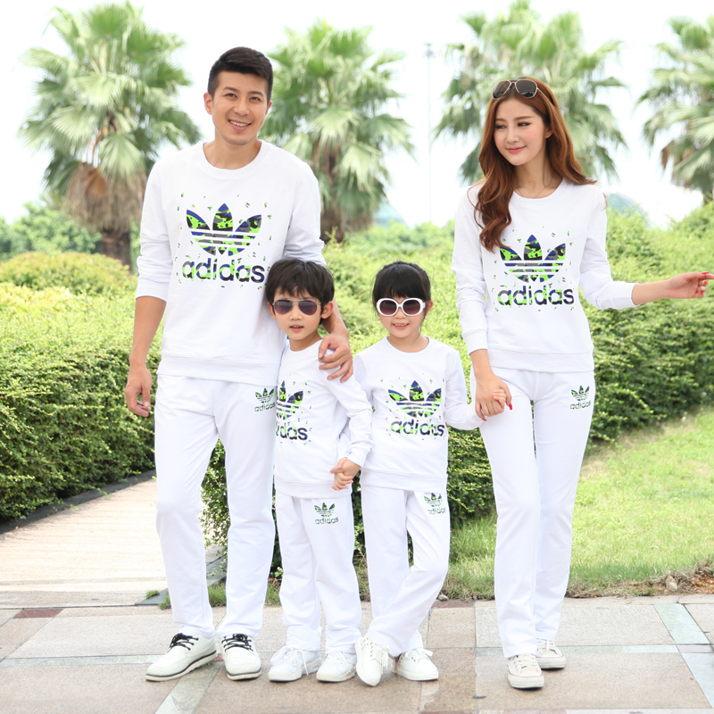 Family Clothing Active Clothing Sets for Mother and Daughter Father Son Matching Clothing Family Set Clothes, Green/White, HY26