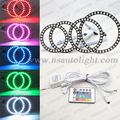 4 90mm RGB led lights wholesale price led halo rings 12V 10000K angel eyes rgb led