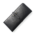 2016 New Fashion Long Purse Korean Style Simple Designer Bi fold Money Clip Women Multi Functional