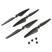 2 Pairs Propeller and Rubber Feet Spare Parts for Hubsan H501s Drone Golden and Black
