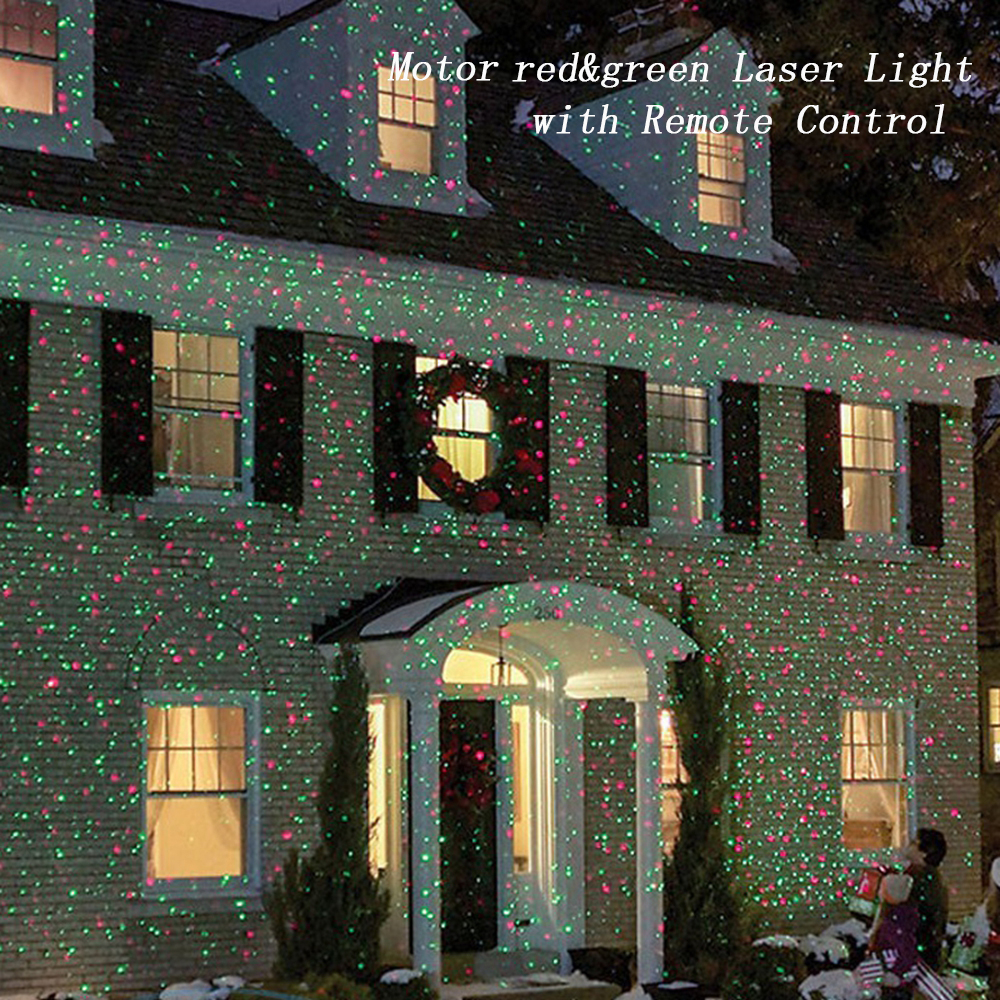 Outdoor Waterproof IP65 Laser Stage Light with remote moving laser light projector Red Green Firefly Yark Christmas Decoration