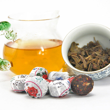  20 pieces Yunnan 100g Pu er tea with rose taste warm stomach flower puer tea