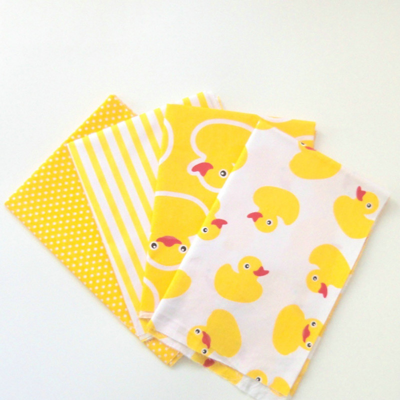Yellow Duck Cotton Quilting Fabric for DIY Sewing Patchwork Kids Bedding Bags Tilda Doll Baby Cloth Textiles Fabric 160*195cm