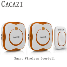 Brand Smart Wireless Doorbell Waterproof 1 Transmitter + 2 or 1 Receivers 280m Distance Elderly Call Smart Home Sensor