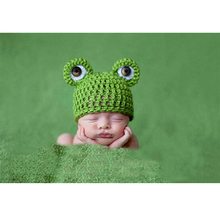 Cute Baby Infant Green Frog Hat Baby Kid Boy Girl Photo Photography Prop Clothes Costume Cap For 3-12 Months Newborn