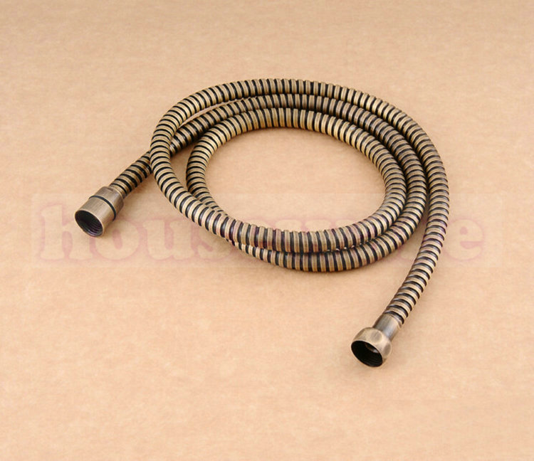 Shower Hose Antique 1.5m Plumbing Hose Shower Pipe Bathroom Parts  Accessories High Quality Stainless Steel Hose Shower  zx518