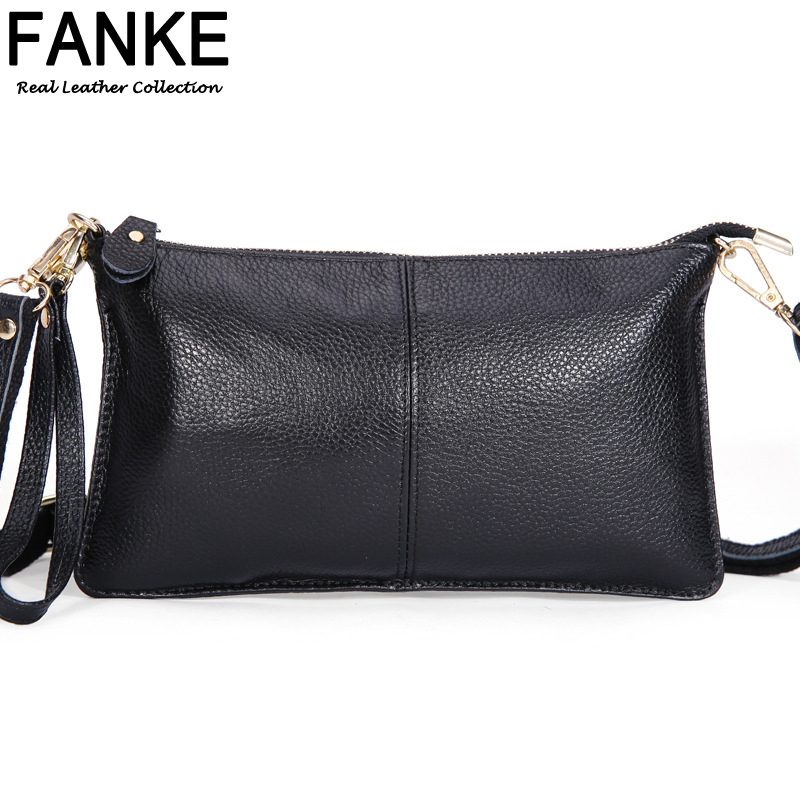 2016 New Fashion 100 Genuine Leather Envelope Clutch Designer Handbags High Quality Crossbody Womens Female Clutch