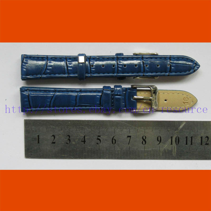 1 x 16 mm GENUINE COW LEATHER watch band Sapphire 10