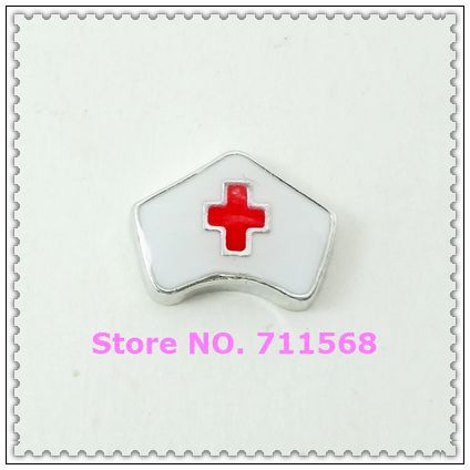 Cross Charm Charm Cap Floating glass  Glass Pendants For Red Nurse  Floating charm cross