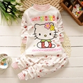 Baby Girls Pajamas Infant Clothing Set 95 Cotton Cartoon Suit Kids Children Clothing Set 2 Pcs