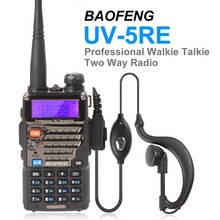 1PC BAOFENG UV-5RE Dual Band UHF / VHF 136-174MHz / 400-480Mhz Two Way Radio Walkie Talkie Handheld Transceiver With LCD Display