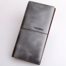 New fashion Cowhide genuine leather Unisex clutch men Wallets Oil waxing leather long wallet ladies coin