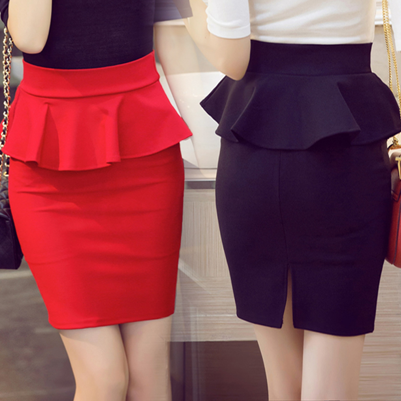 A typical A-line skirt or Pencil skirt as many office girls would wear
