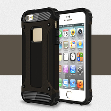 Cover For Apple IPhone 5SE Case Dual Layer Armor TPU & PC Case For IPhone 5SE Cover Business Style Mobile Phone Fundas