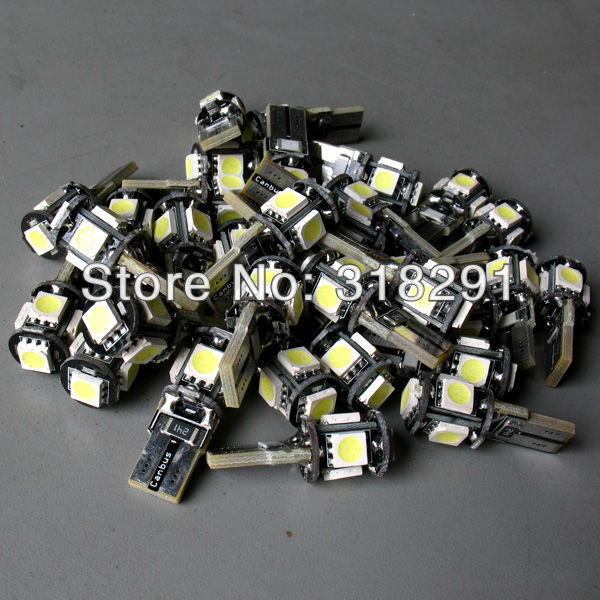 20 . / lot t10 5 smd 5050 5led canbus    w5w 194 5smd     obc  /  / 