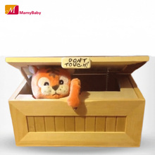 2016 Fashion Cartoon Tiger Useless Box Creative Adult Gifts Gags Practical Jokes Gimmicky Funny Box Toys For Friends and Kids