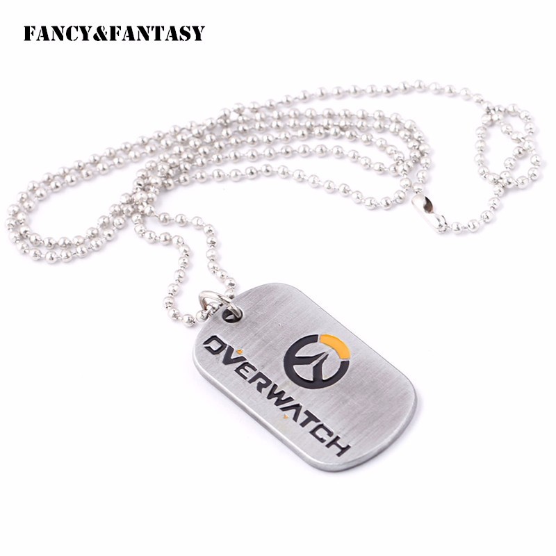 10pcs-2016-Arrive-New-Game-Overwatch-necklace-Tracer-Reaper-OW-Pendant-Entertainment-Logo-Key-Ring-Holder (5)