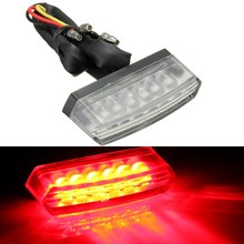 6 LED Motorcycle 12V Rear Number License Plate