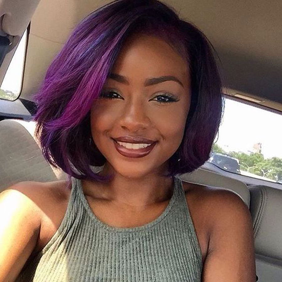 1b /purple short bob wig full lace &glueless lace front wig ombre bob