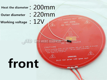 3D printer Delta rostock kossel K800 delta Round PCB hot bed 12v