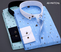 Mens Floral Shirts Hawaiian Shirt Camisa Social Long Sleeve Casual Designer Shirts Man 2016 Slim Fit