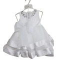 2016 White Baby girls christening gowns layers 1 year girl baby birthday dress bautizo vestido infantil