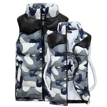 New Men s Winter Vest 2014 Autumn And Winter Cotton Vest Camouflage Mens Vest Waistcoat Lover