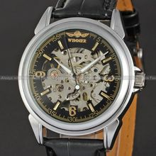 New Arrivals Waches Men Number See Through Auto Mechanical Watch Wristwatch Gift Box Free Ship