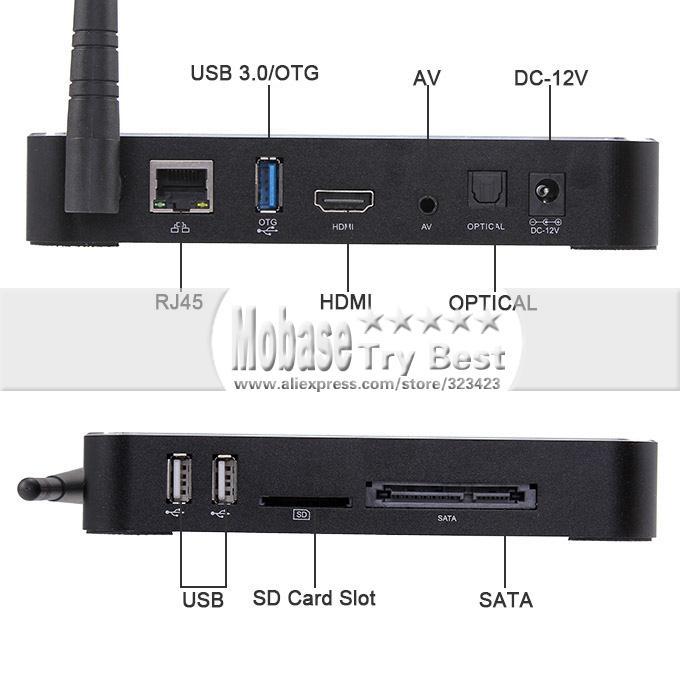 Tronsmart  AW80 Telos  Box TV Allwinner A80 Octa  4  / 32  802.11ac 2.4  / 5  WiFi 4  * 2  H.265 SATA Smart TV Linux