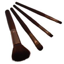 Best Deal New Women Professional 4 pcs Makeup Brush Set tools Comestic Toiletry Kit Wool Brand Make Up Brush Set for Beauty