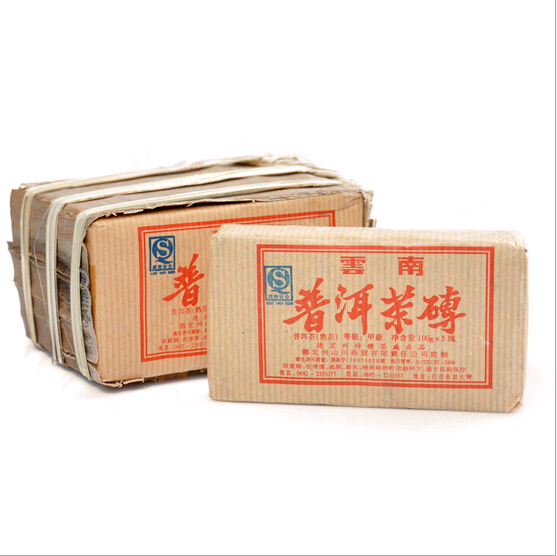 free shipping made in 2008 100g 6 years old Ripe Shu YunNan Chinese puer tea pu