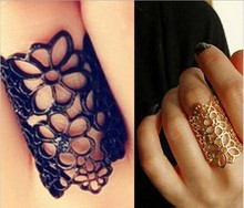 2015 New Fashion Accessories Cutout Lace Flower Women Ring Vintage Charm Jewelry Wrap Alloy Finger Ring For Women