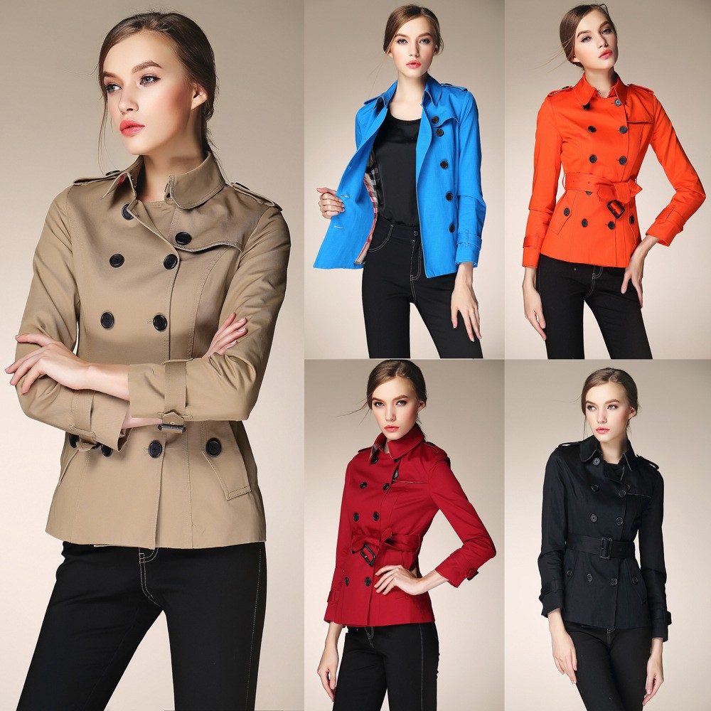 Hot-Sale-Women-2014-Fall-Winter-Brand-British-Style-Classic-Check-Trench-Coat-Designer-Trench-Women