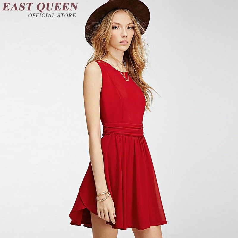 cute red sundress