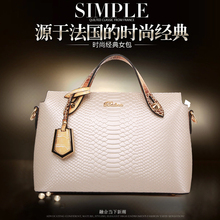 New 2015 Fashion Women Shoulder Bag Snake Skin Borsa Donna Bolso Handbag Bolsa Feminina Couro Hand Bag Women Damen Handtaschen