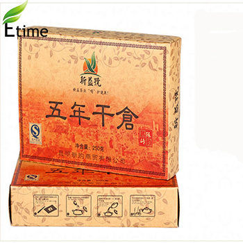 pu er tea Special Grade Chinese Five years Aged Dry Warehouse Compressed puer tea Gold Brick