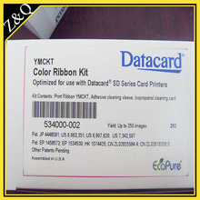 Datacard 534000-002 Color Ribbon & Cleaning Kit – YMCKT – 250 prints for use with datacard card printers
