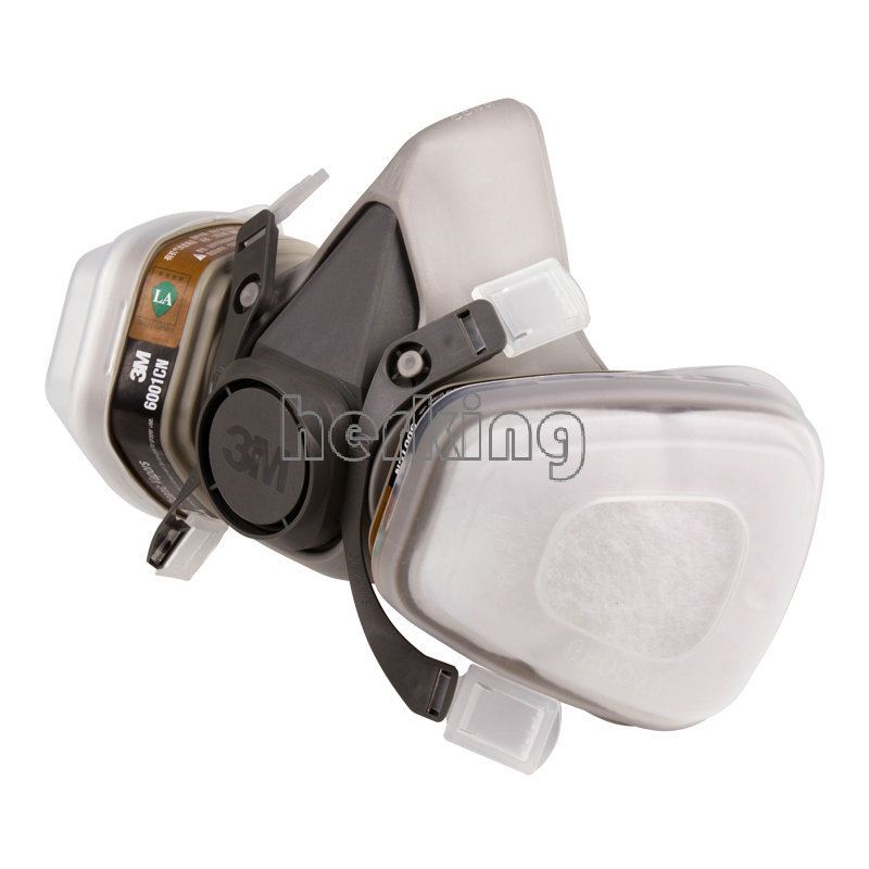 N95 6200 7 Piece Suit Respirator Painting Spraying Face Gas Mask Free Shipping