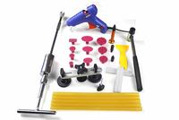 31 pcs Super PDR Tools Kit Paintless Dent Repair Tools Set with Slide Hammer Glue Gun Rubber Hammer Glud Tabs Bridge