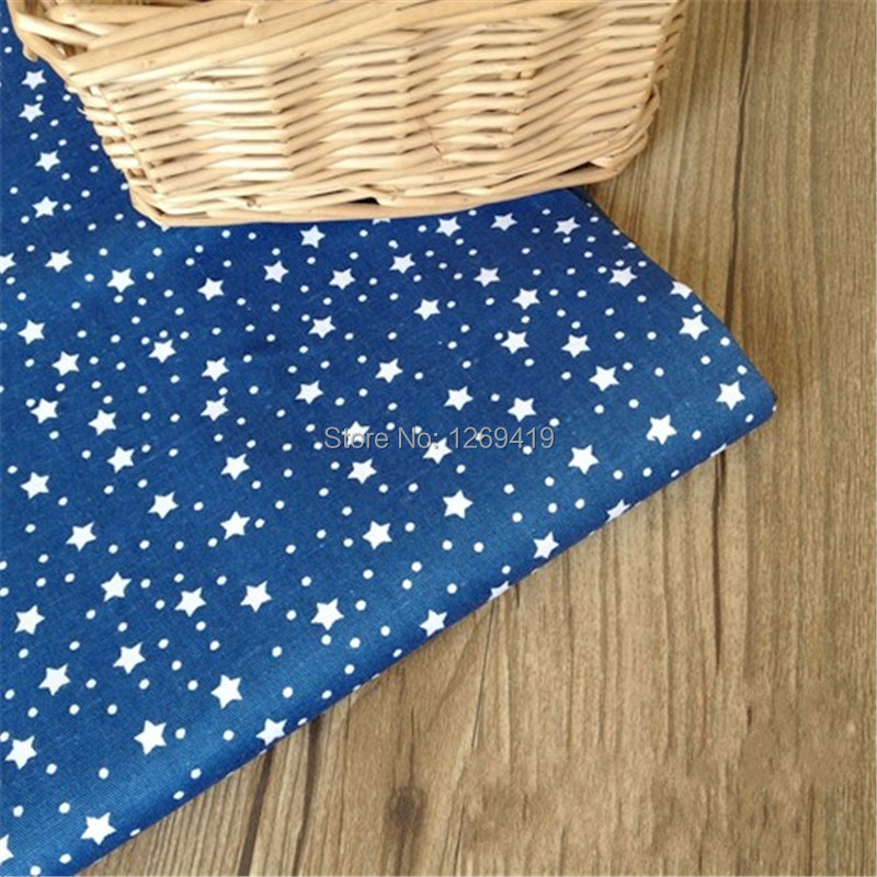 160*50CM Navy Blue Aom & Kong Print Cotton Fabric Telda DIY Tissue Patchwork Telas Sewing Baby Toy Quilt Bedding Textile Tecido