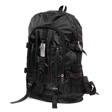 2015 new Fashion arcuate shouider strap zipper solid casual bag male backpack school bag Nylon bag